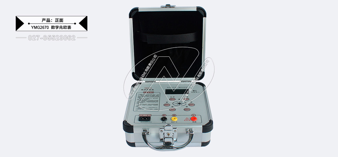 100V/250V/500V/1000V數(shù)字兆歐表 - 儀表正面